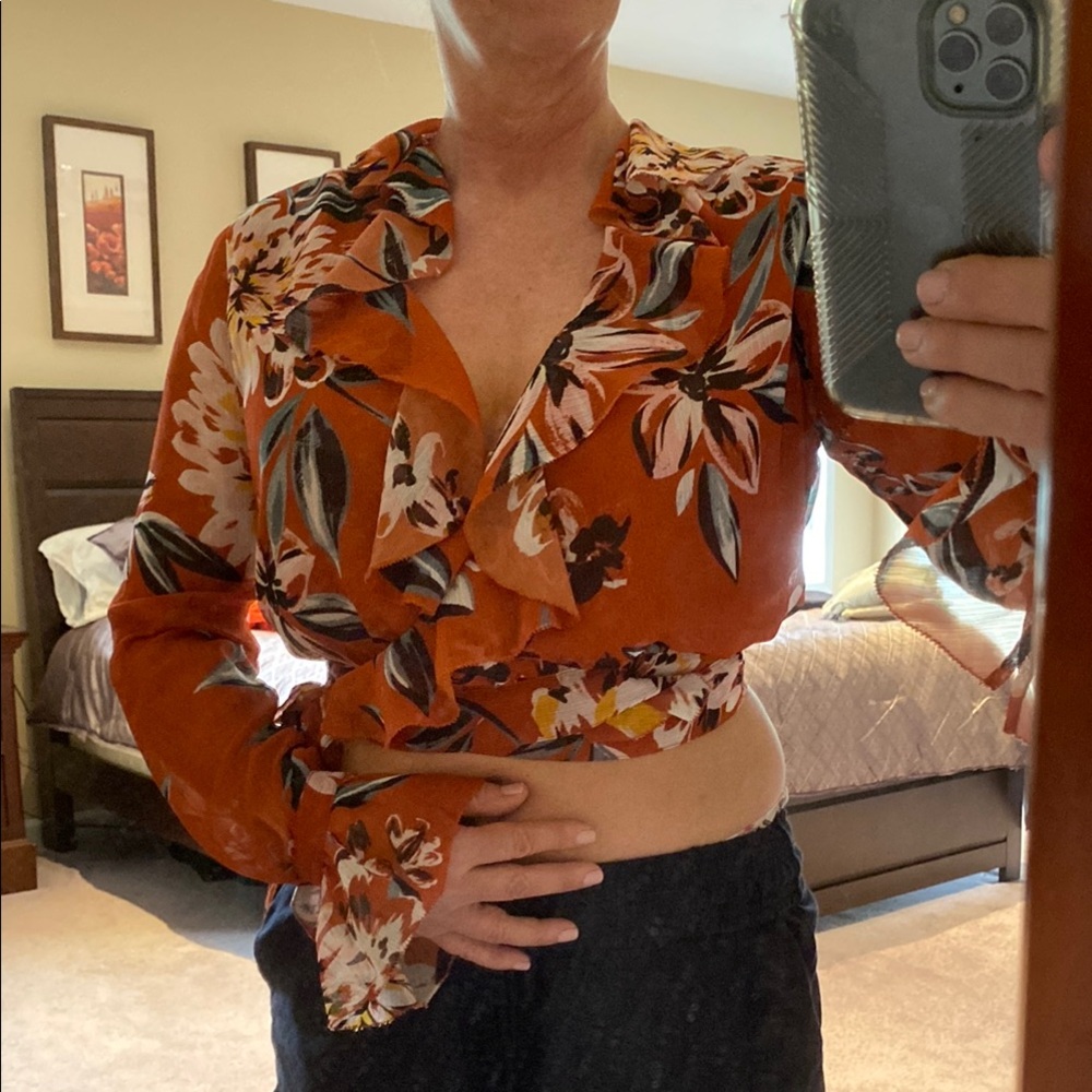 Tularosa Floral Wrap Top